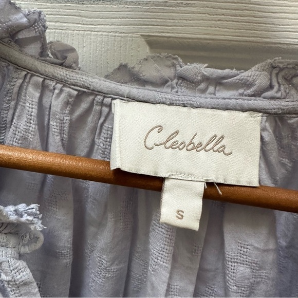 CLEOBELLA Antonia Buttondown Button-Up Top blouse S Small purple lilac - Picture 3 of 8